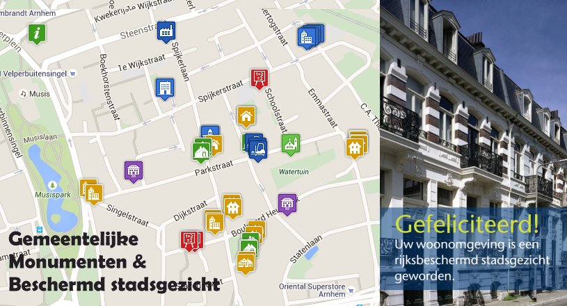 button-stadsgezicht en monumenten